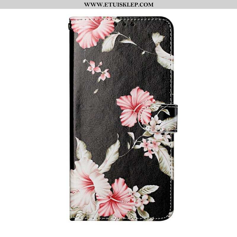 Etui Folio do Samsung Galaxy S21 5G Szalone Kwiaty